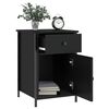 vidaXL Bedside Cabinet Black 40x42x60 cm Engineered Wood
