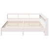 vidaXL Bookcase Bed without Mattress White 180x200 cm Solid Wood Pine