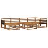 vidaXL Outdoor Sofa Set 7 pcs Natural Solid Acacia Wood