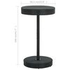 vidaXL Garden Table Black 60.5x106 cm Poly Rattan
