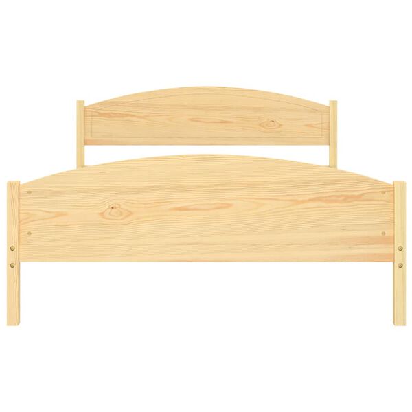 vidaXL Bed Frame without Mattress Solid Pine Wood 140x200cm