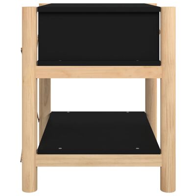 vidaXL Bedside Tables 2pcs Black 42x38x45 cm Engineered Wood