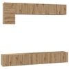 vidaXL TV Cabinet Set 5 pcs Artisan Oak Engineered Wood