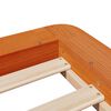 vidaXL Bed Frame without Mattress Wax Brown 90x200 cm Solid Wood Pine