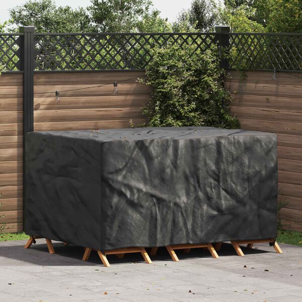 vidaXL Furniture Cover Plain Black 180 x 150 x 85 cm 600D