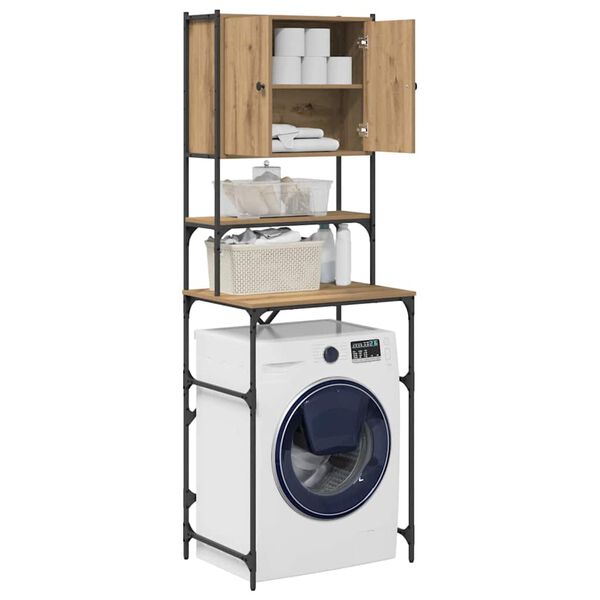 vidaXL Washing Machine Cabinet Artisan oak 68 x 48.5 x 194 cm