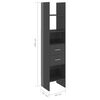 vidaXL 4 Piece Book Cabinet Set High Gloss Grey Engineered Wood