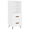 vidaXL Sideboard High Gloss White 34,5x34x90 cm Engineered Wood