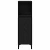 vidaXL Bathroom Cabinet Black Oak 30 x 30 x 100 cm Engineered Wood