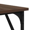 vidaXL Desk Brown Oak 149x149x75 cm Engineered Wood