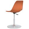vidaXL Swivel Dining Chairs 4 pcs Orange PP