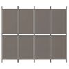 vidaXL 4-Panel Room Divider Anthracite 200x220 cm Fabric