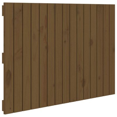 vidaXL Wall Headboard Honey Brown 95.5x3x60 cm Solid Wood Pine