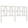vidaXL Bed Headboard | White | Solid pine wood | 186x4x100 cm