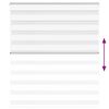 vidaXL Zebra Blind White 125x100 cm Fabric Width 120.9 cm Polyester