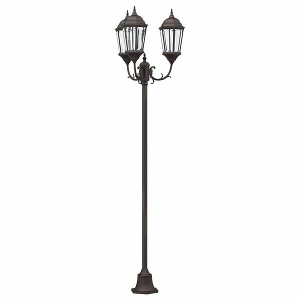 vidaXL Garden Light Post Bronze Aluminium and Glass