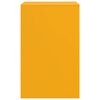 vidaXL Bedside Cabinets 2 pcs Mustard Yellow 34.5x39x62 cm Steel