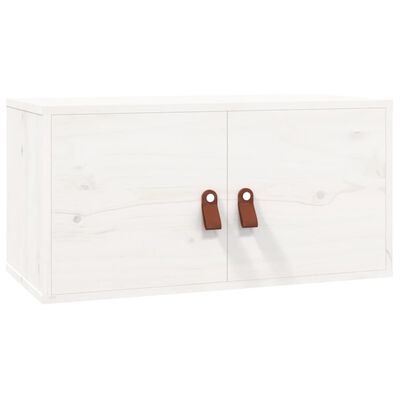 vidaXL Wall Cabinets 2 pcs White 60x30x30 cm Solid Wood Pine