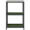 vidaXL Kitchen Storage with Shelf Olive Green 60 x 50 x 92 cm Steel