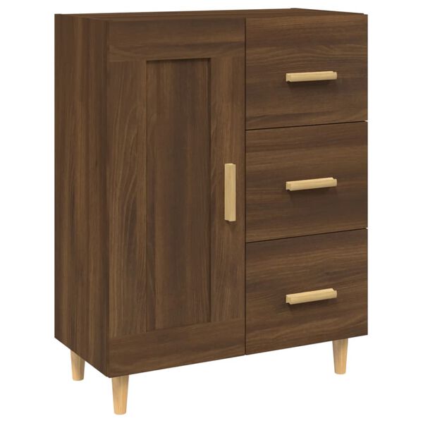 vidaXL Sideboard Brown Oak 69.5x34x90 cm Engineered Wood