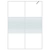 vidaXL Walk-in Shower Wall White 140x195 cm Clear ESG Glass