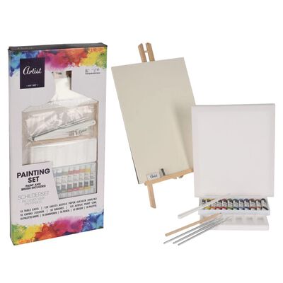 Artist 34-Piece Painting Art Set with Easel