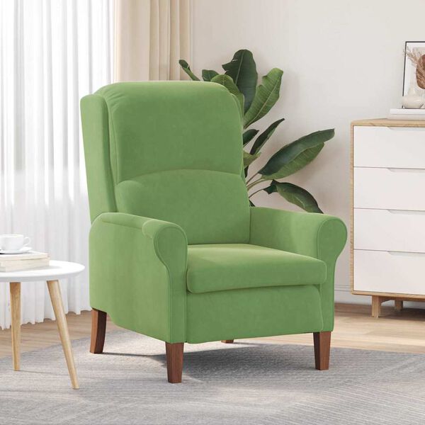 vidaXL Armchair Light green 76 x 94 x 102 cm Velvet