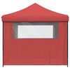 vidaXL Party Tent Folding Burgundy 292 x 292 x 315 cm Oxford Fabric