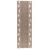 vidaXL Runner Rug FLORNES Woven Taupe PP 7 mm