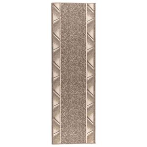 vidaXL Runner Rug FLORNES Woven Taupe PP 7 mm