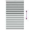 vidaXL Zebra Blind Dark Grey 140x200 cm Fabric Width 135.9 cm Polyester