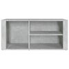 vidaXL Shoe Cabinet Concrete Grey 100x35x45 cm Engineered Wood