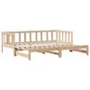 vidaXL Daybed with Trundle and Drawers without Mattress 90x190 cm Single