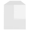 vidaXL TV Cabinet High Gloss White 120x30x40.5 cm Engineered Wood