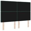 vidaXL LED Headboard with LED Strip Lights Dark Green 144 cm Polyester