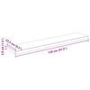 vidaXL Floating Wall Shelves 4 pcs High Gloss White 120x23.5x3.8 cm MDF