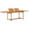 vidaXL 9 Piece Garden Dining Set Solid Teak Wood