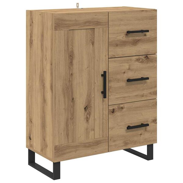 vidaXL Sideboard with Drawer Artisan Oak 69.5 x 34 x 90 cm
