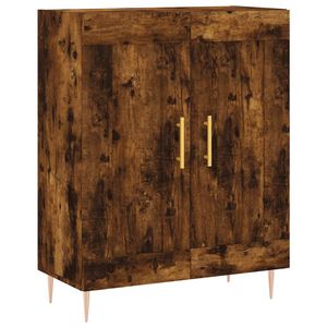 vidaXL Sideboard Smoked Oak 69.5x34x90 cm Engineered Wood