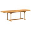 vidaXL Garden Dining Set 9 pcs Brown Solid Teak Wood