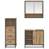 vidaXL Bathroom Furniture Set 3 pcs Artisan oak Engineered wood