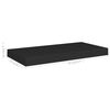 vidaXL Floating Wall Shelf Black 50x23x3.8 cm MDF