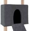vidaXL Cat Tree with Sisal Scratching Posts Dark Grey 153 cm