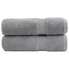 vidaXL Premium Bath Towels "SOLUND" 2 pcs Grey 100x150 cm 600 gsm