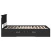 vidaXL Bed Frame with Headboard Black 120 x 200 cm Engineered Wood