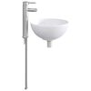 vidaXL Bathroom Wash Basin Chrome 32 x 32 x 13 cm Metal