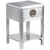 vidaXL Aviator End Table with 1 Drawer Vintage Aircraft Airman Style