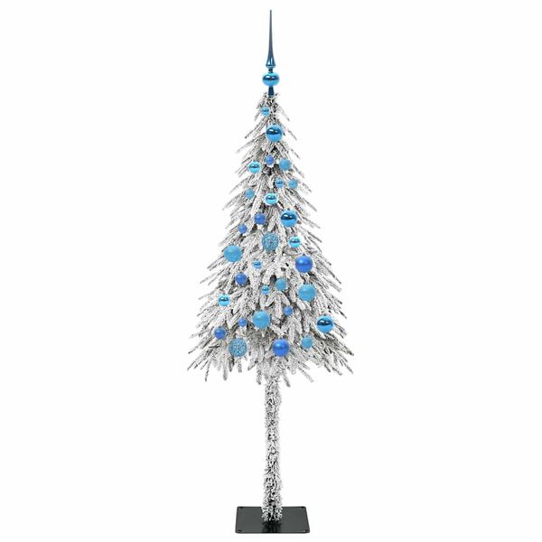 vidaXL Christmas Tree with 150 LEDs White 150 cm PE and Steel
