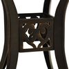 vidaXL 5 Piece Bistro Set Cast Aluminium Bronze