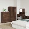 vidaXL Storage Cabinets 2 pcs Brown Oak 80 x 48 x 105 cm